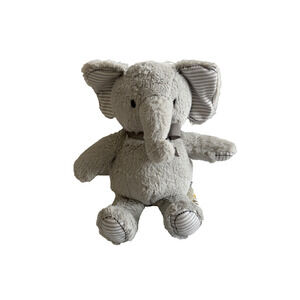 GC Brands Target Gray Elephant Plush Stripe Baby Toy Stuffed Animal Kids Crib